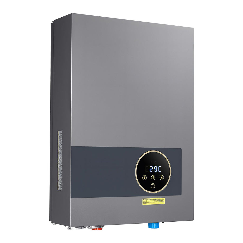 Tankless Electric Water Heater, 36kW Instant Hot Water Heater Under Sink, On Demand for Bathroom, Kitchen, Office with LCD Touch Screen, Child Security Lock ,Space-Saving, 240V