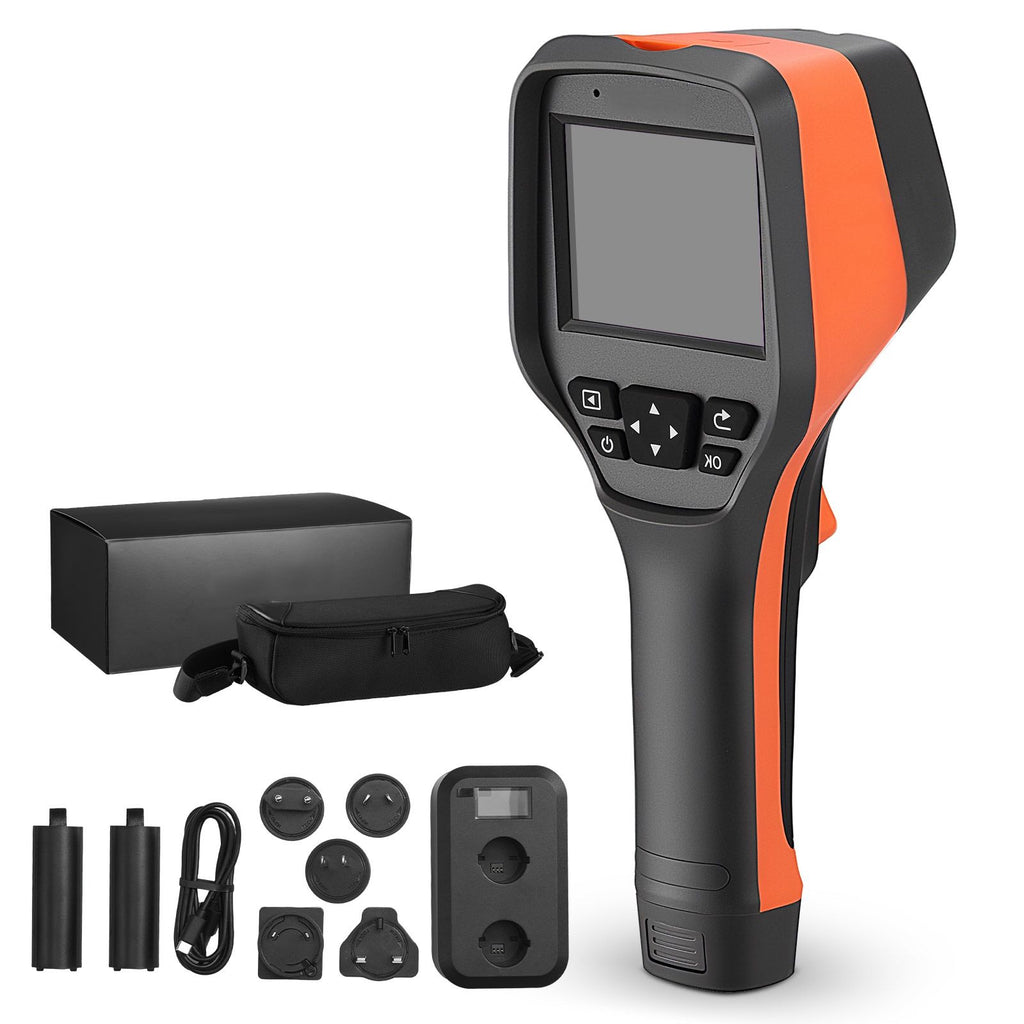 Thermal Camera, 256 x 192 IR Resolution, Handheld Thermal Imaging Camera with 2MP Visual Camera, 25HZ Refresh Rate Infrared Imager with 3.5-Inch Touch Screen, -4 to1022 Fahrenheit