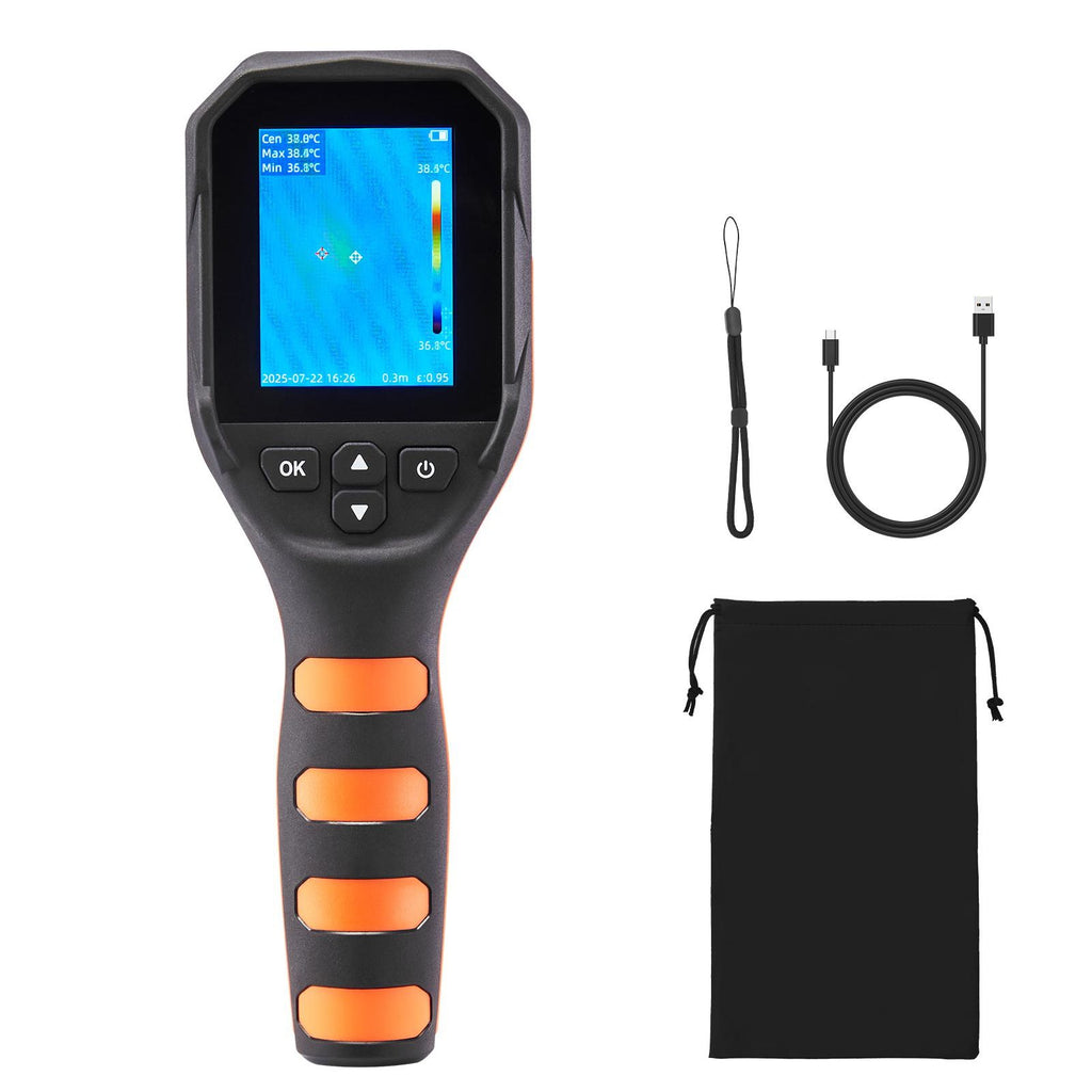 Thermal Camera, 320x240 TISR Super Resolution, Thermal Imaging Camera with 2MP Visual Camera, 256x192 IR Resolution, 25 HZ Refresh Rate, -4 to1022 Fahrenheit, 4 Image Modes & 6 Color Palettes