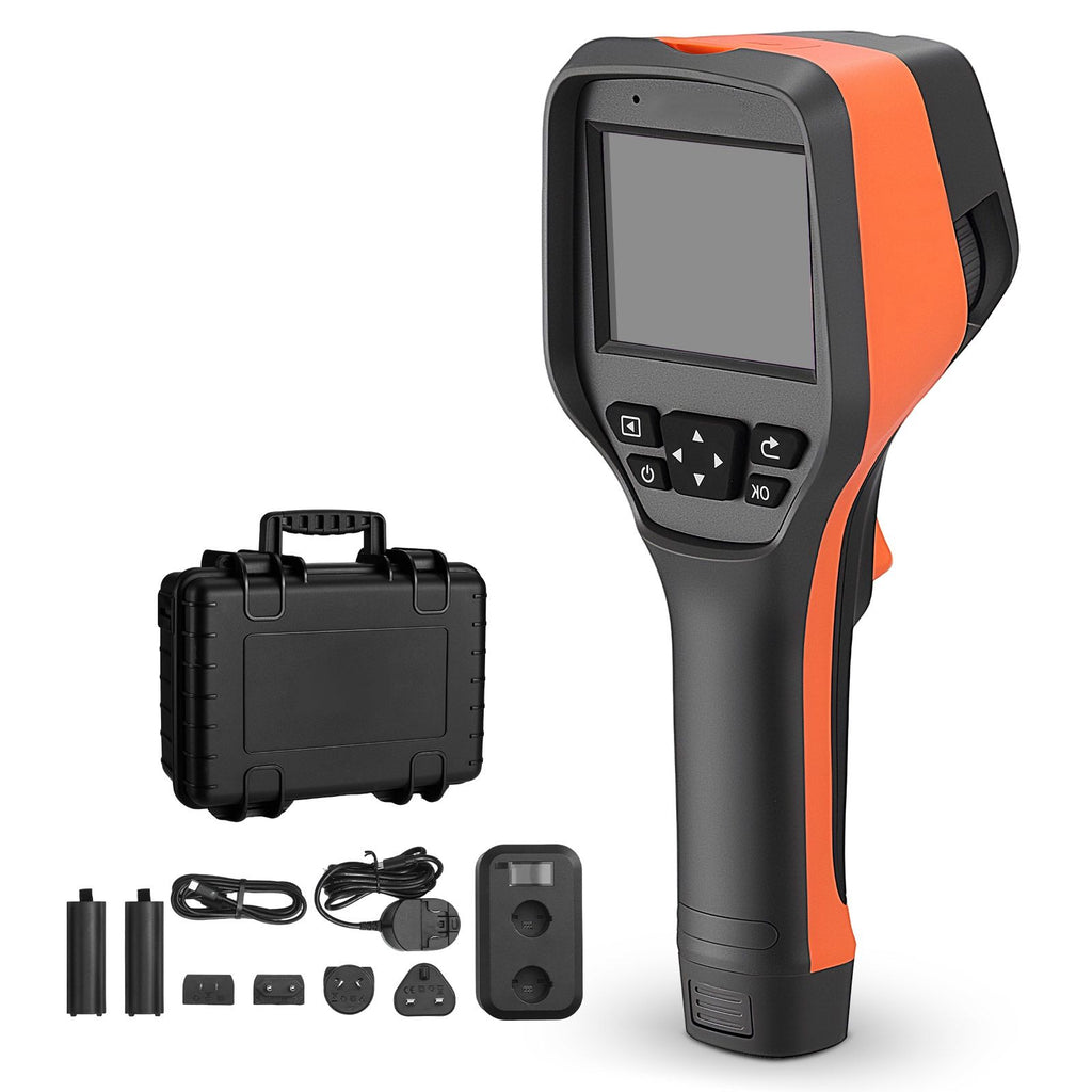 Thermal Camera, 384 x 288 IR Resolution, Handheld Thermal Imaging Camera with 5MP Visual Camera, 30HZ Refresh Rate Infrared Imager with 3.5-Inch Touch Screen, -4 to1022 Fahrenheit