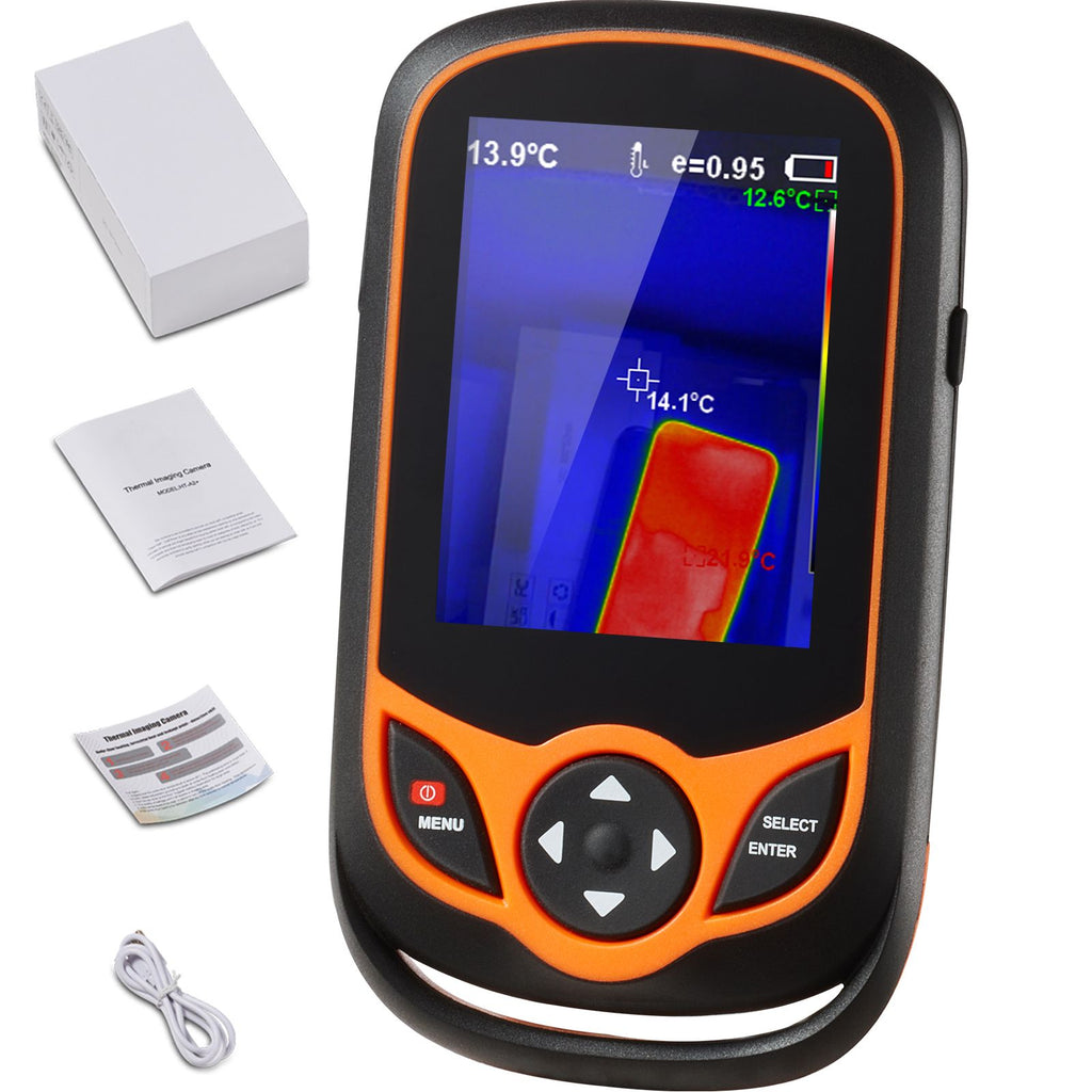 Thermal Imaging Camera, 256 x 192 IR Resolution Infrared Thermal Imager with WiFi, 25Hz Refresh Rate Thermal Camera Pocket with 3.2" Touch Screen, 0.3MP Visual Camera, -4-1022 Fahrenheit, IP54
