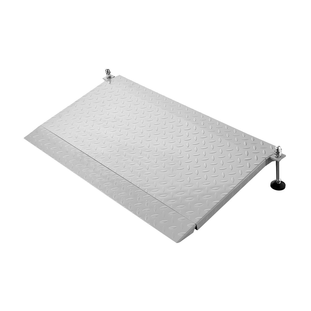 Threshold Ramp for Doorways, 42.5 x 23.2 in, Platform Aluminum Wheelchair Ramp with Adjustable Height, Non-Slip Door Threshold Ramps, 1000 lbs Capacity, for Home Steps, Wheelchairs, Walkers