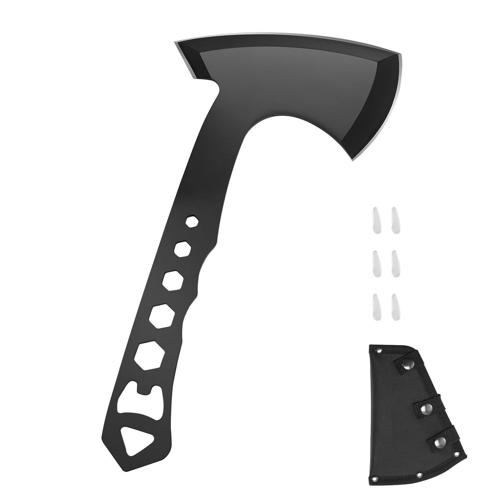 Throwing Axes and Tomahawks, 3 Pack Axe Throwing Hatchet Set, Multi-Functional Handle with Wrench and Bottle Opener, Stainless Steel, with Black Nylon Sheath, for Recreation and Competition
