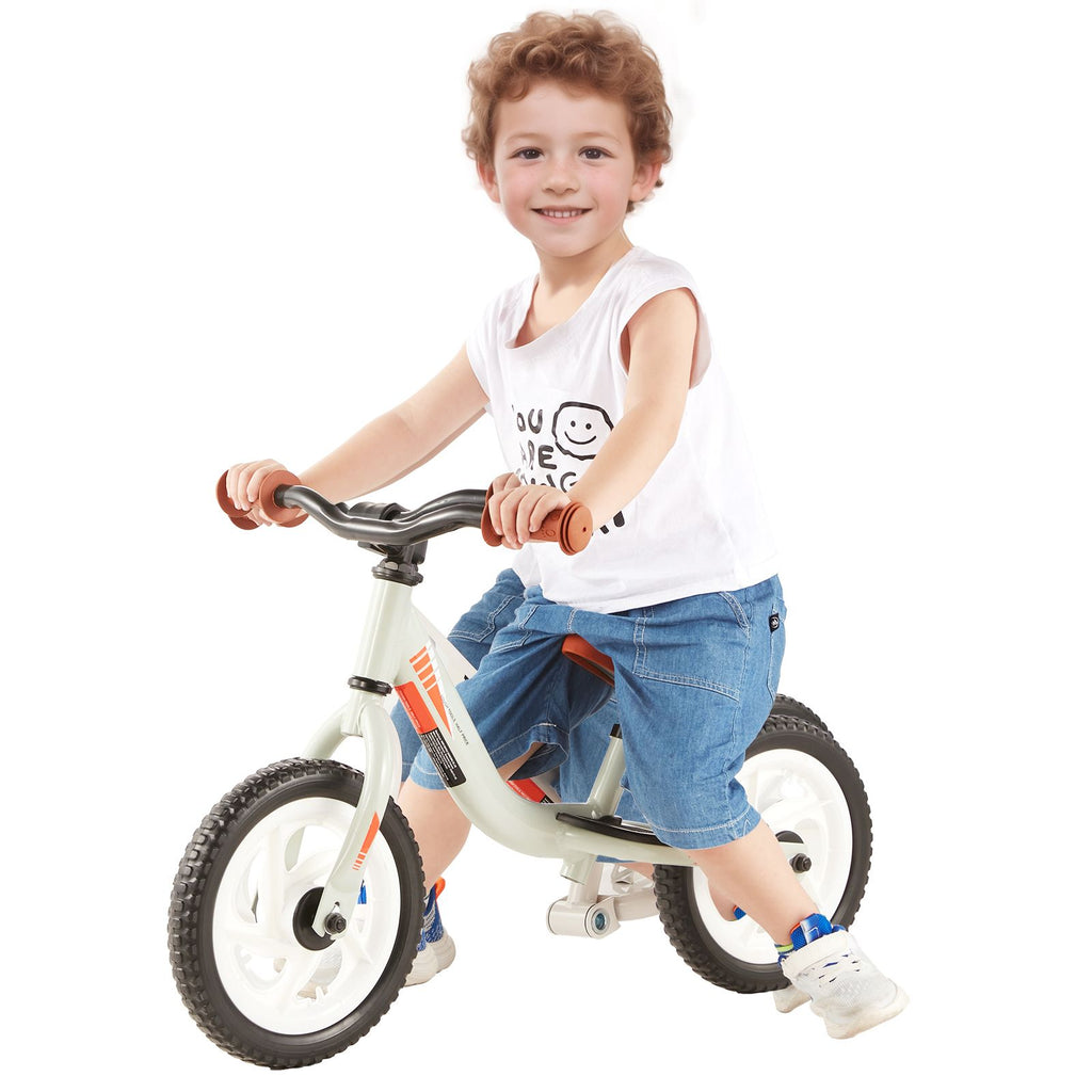 Toddler Balance Bike, 12" Lightweight Aluminum Alloy Kids Bike with Adjustable Seat & Handlebar, EVA Foam Tires, No Pedal Kids Balance Bicycle Gift for 1-5 Years Boys Girls, 55LBS Support