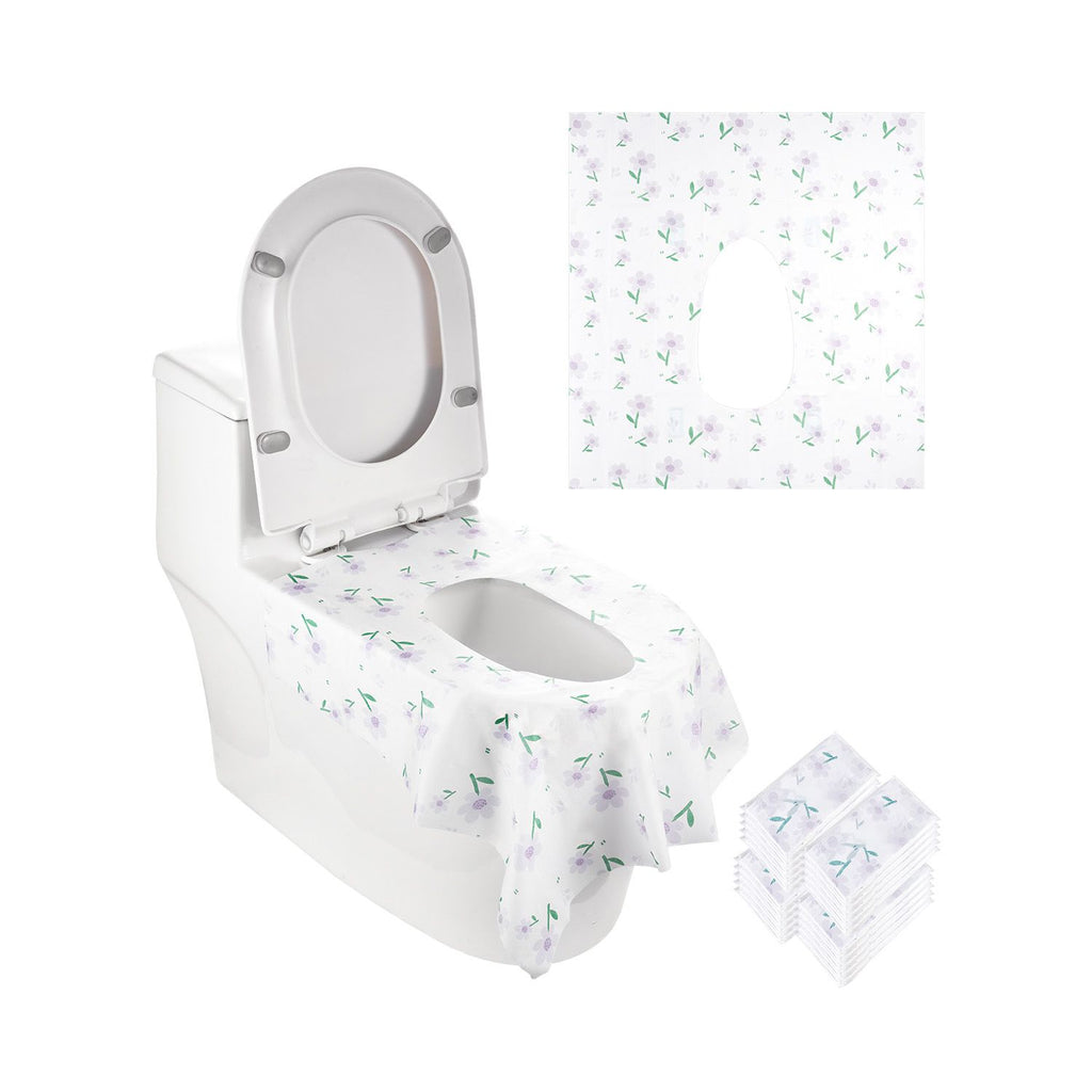 Toilet Seat Covers Disposable, 4 Pack Extra Large Waterproof Potty Cover, 20 Pieces Portable Disposable Potty Training Toilet Seat Covers, for Adult, Kids, Travel, Public Restroom & Airplane