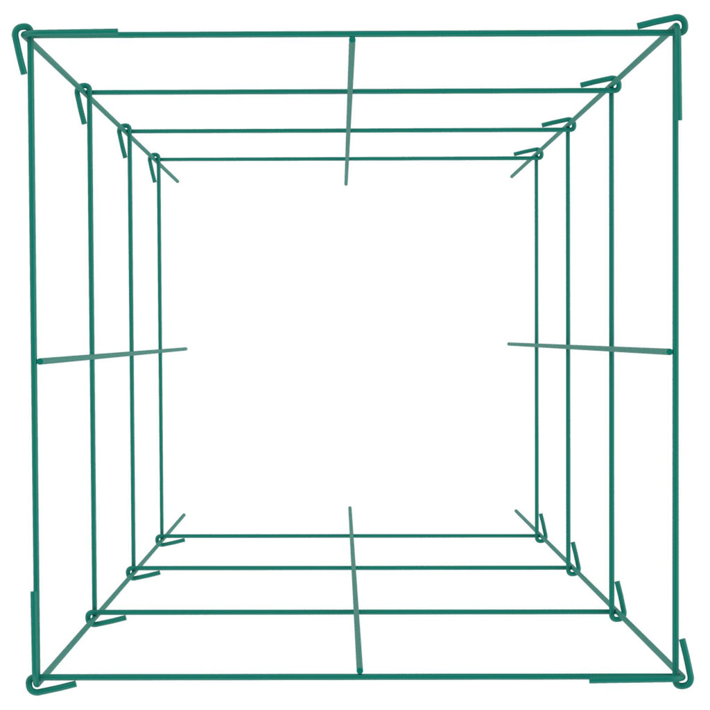 Tomato Cages, 11.8\" x 11.8\" x 46.1\", 5 Packs Square Plant Support Cages, Green PVC-Coated Steel Tomato Towers for Climbing Vegetables, Plants, Flowers, Fruits