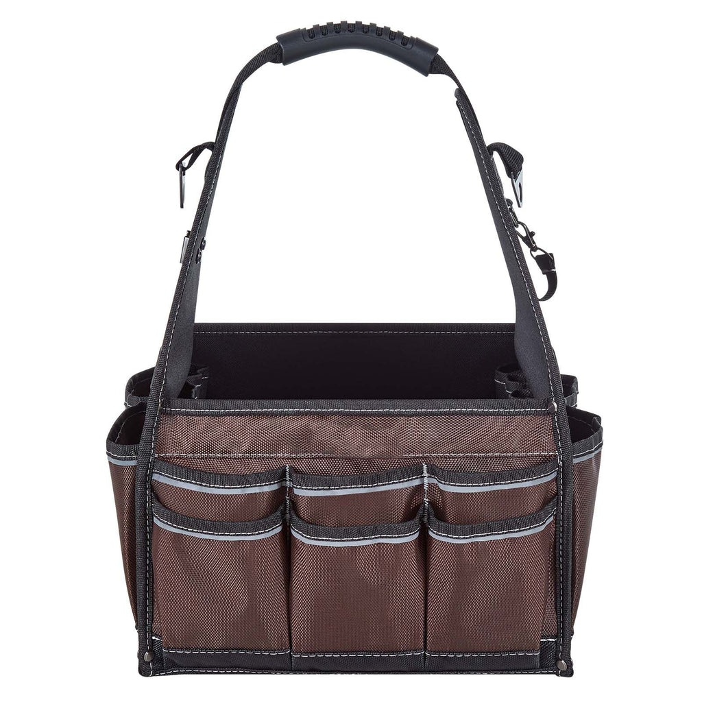 Tool Bag, 13 Inch, 45-Pocket Open Top Tool Tote, Electrical Maintenance Toolbox Organizer Storage with Handle, Adjustable Shoulder Strap, Portable Toolbag, for Professionals DIY & Jobsite Use