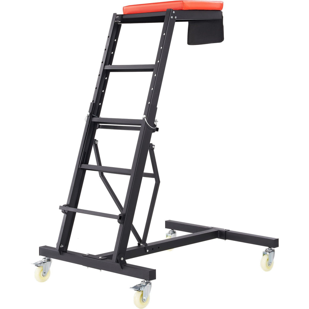 Top Automotive Creeper, Engine Creeper with Adjustable Height 45.7" to 66.3", 400 LBS Capacity High Creeper, 4 Swivel Caster Wheels, Heavy Duty Creeper for Auto Repair and Maintenance