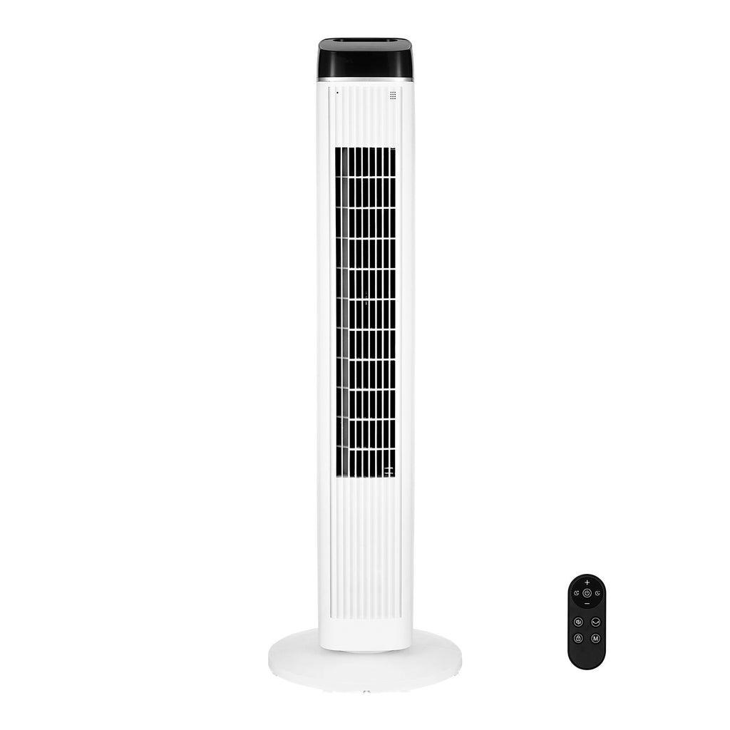 Tower Fan, 22 ft/s Velocity Quiet Floor Fan, 70° Oscillating Fans for Indoors with 3 Speeds, 4 Modes, 12H Timer, Portable Standing Bladeless Fan with Remote Control for Bedroom, Office, Home