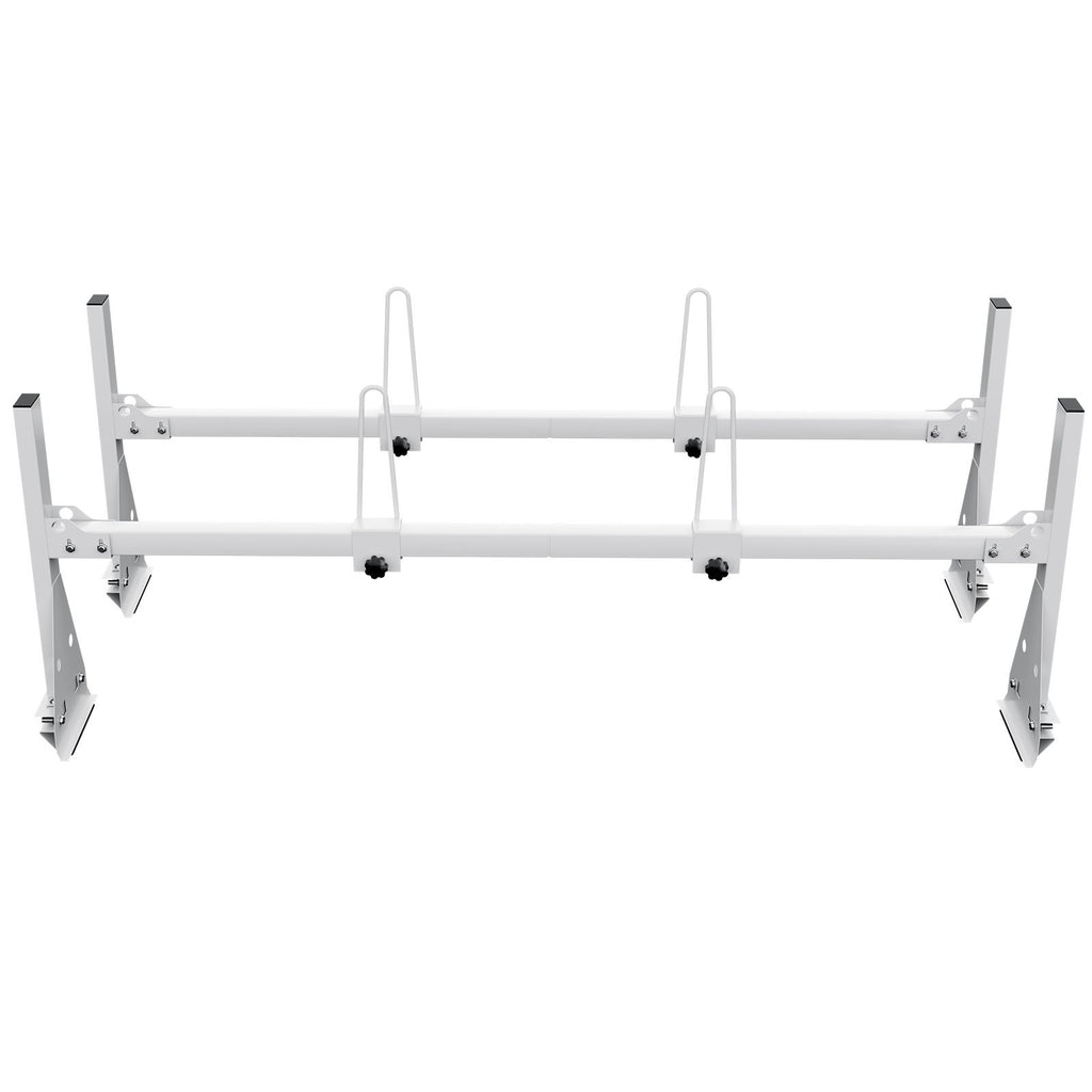 Trailer Ladder Rack, 59" Adjustable Roof Rack, 2 Crossbars Van Roof Ladder Rack, 600 lbs Capacity Steel Van Ladder Rack, Fit for Chevrolet Express 1500 2500 3500/ Ford E150 E250 E350/ GMC Savana