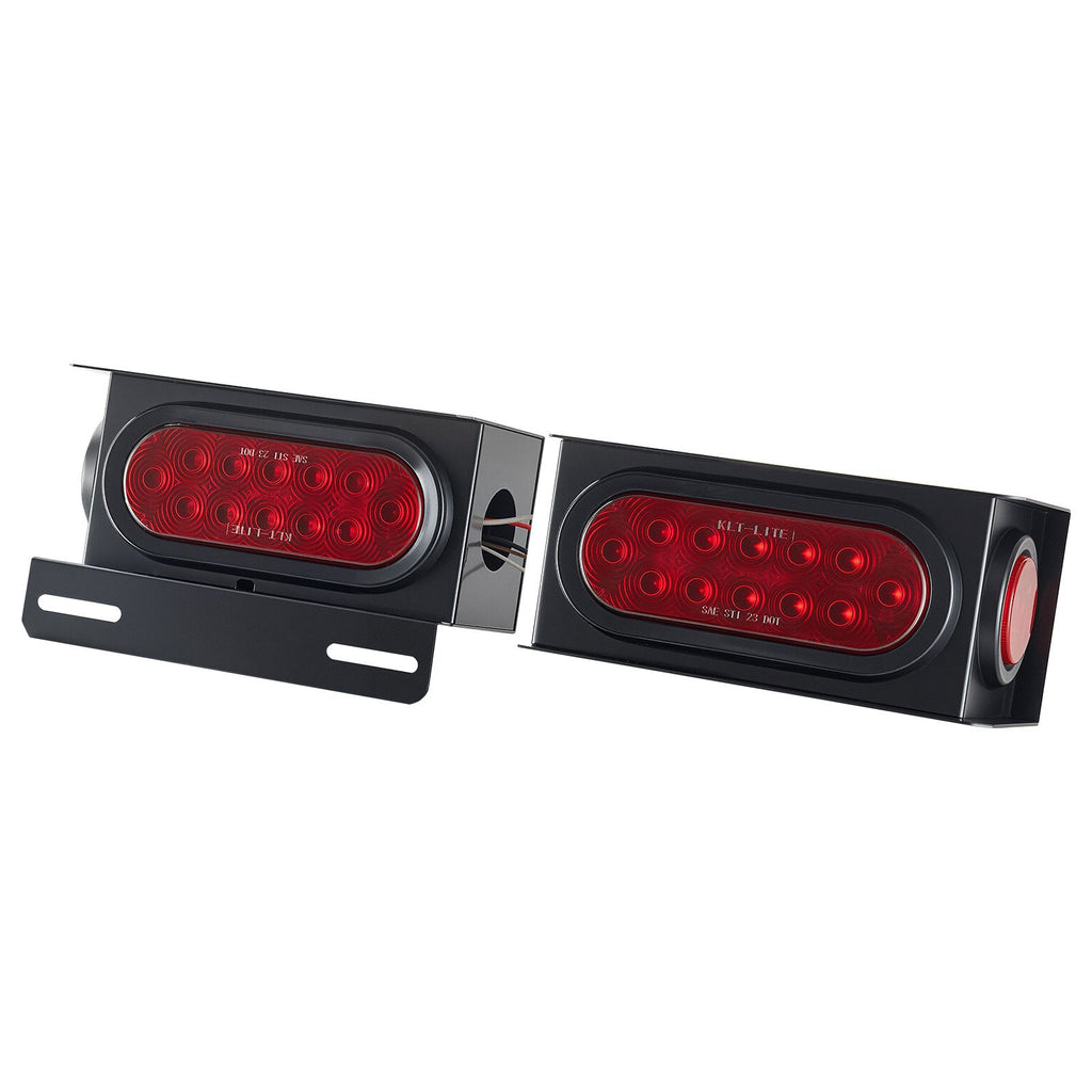 Trailer Lights, 10-30V LED Trailer Tail Lights Kit with Stop Brake Turn Tail Clearance (Side) Lamp, Left and Right Waterproof Tow Lighting Kit for Boat Truck Camper RV Snowmobile Bus Caravan