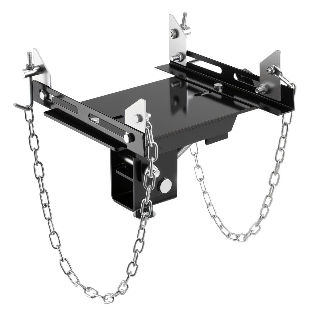 Transmission Jack Adapter, 1100 lbs / 0.5 Ton Load Capacity Automotive Transmission Lift Adapter, Heavy-Duty Steel, for Floor Jack with 1-1/5 in Detachable Saddle Shaft, for Garage, Repair Shop