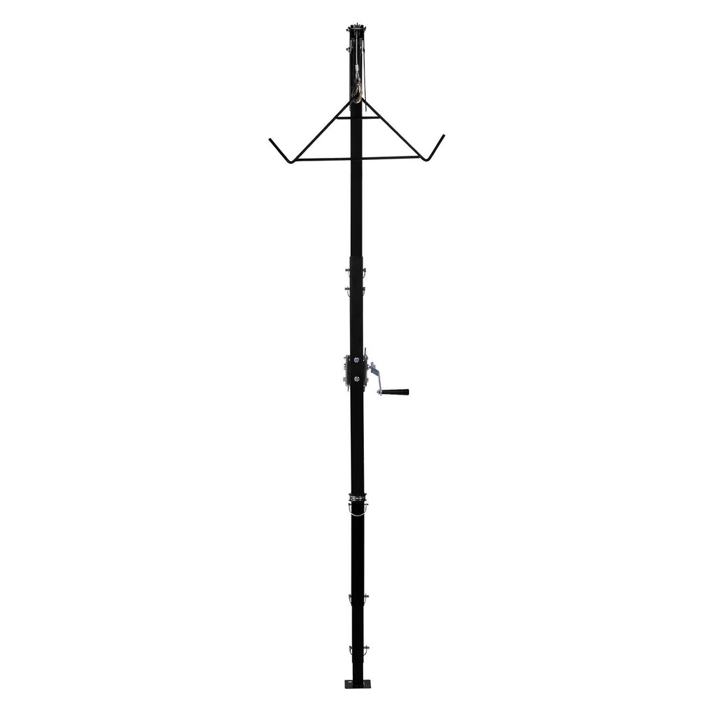 Truck Hitch Game Hoist, 500 lbs Load Capacity, Hunting Deer Hoist with 2-inch Receiver, 360-Degree Swivel Shaft & Adjustable Height, Includes Gambrel Winch for Skinning & Cleaning Game image 2