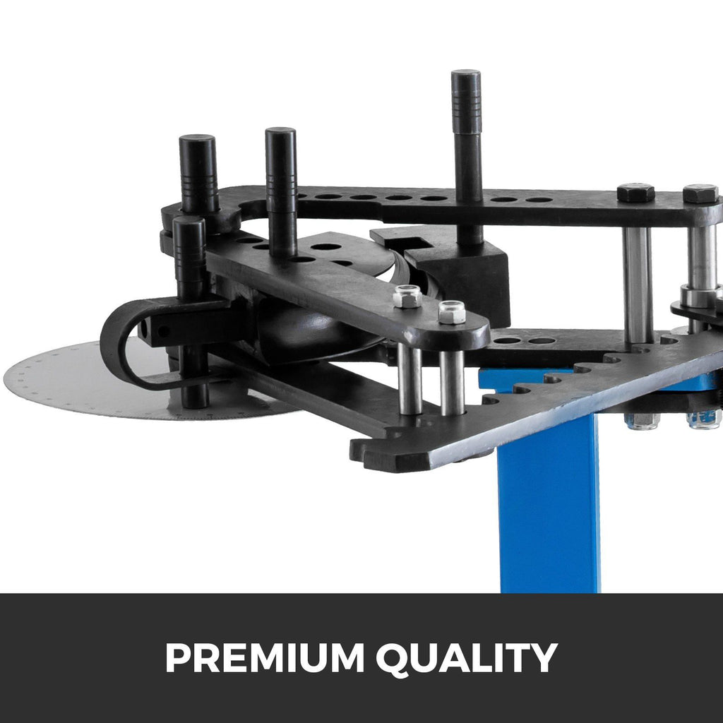 Tube Bender Max Bending Degree 240°, 1"-1.75" Bending Capacity Heavy Duty Metal Pipe and Tube Notcher With 3 Dies, Metal Working Tools and Equipment Tube Pedestal Bender image 2