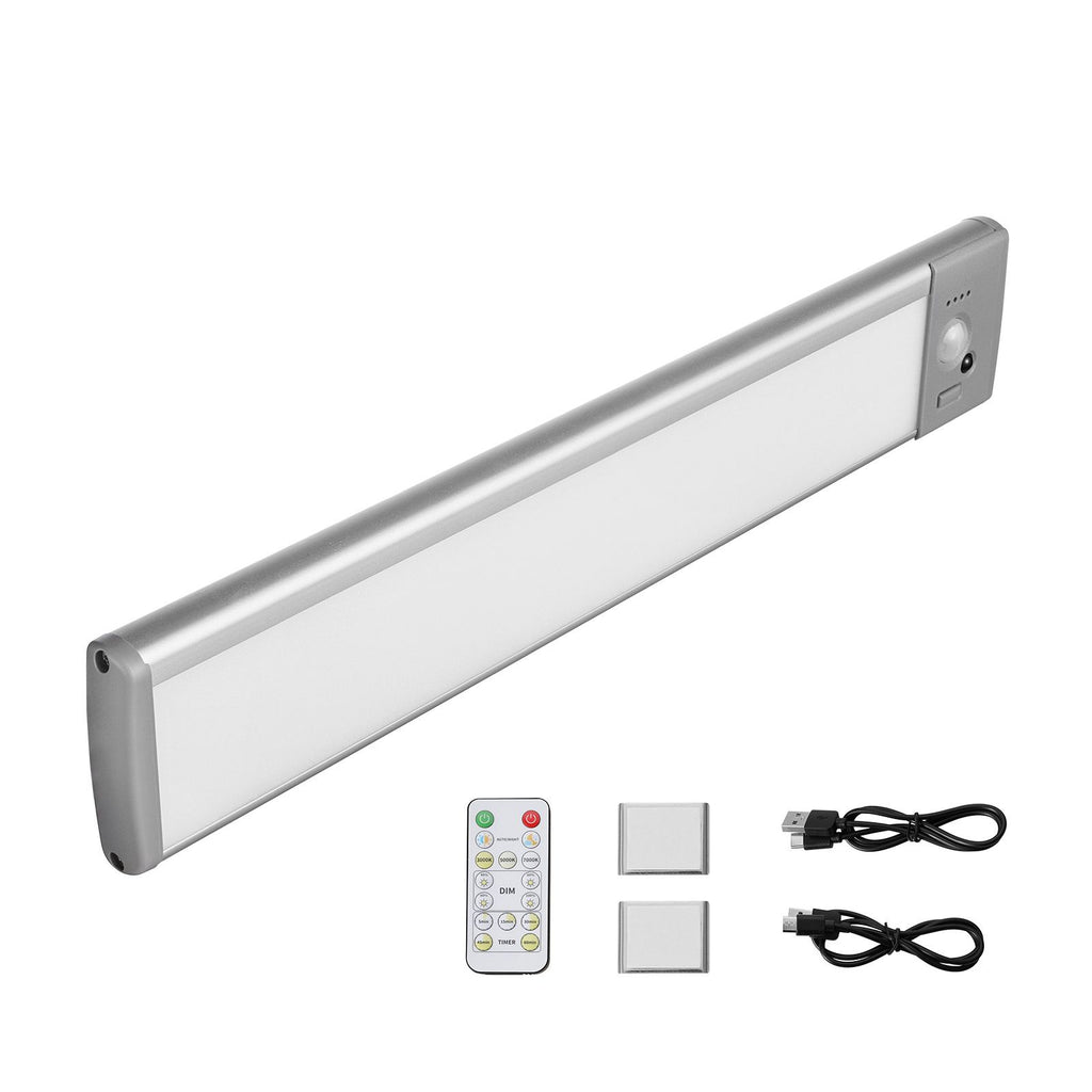 Under Cabinet Lighting, 5 PCS, 68 LED Motion Sensor Lights, Rechargeable Battery Operated Closet Lights with Remote Control, Wireless Under Counter Light for Cabinets, Bookshelf, Stair, Hallway