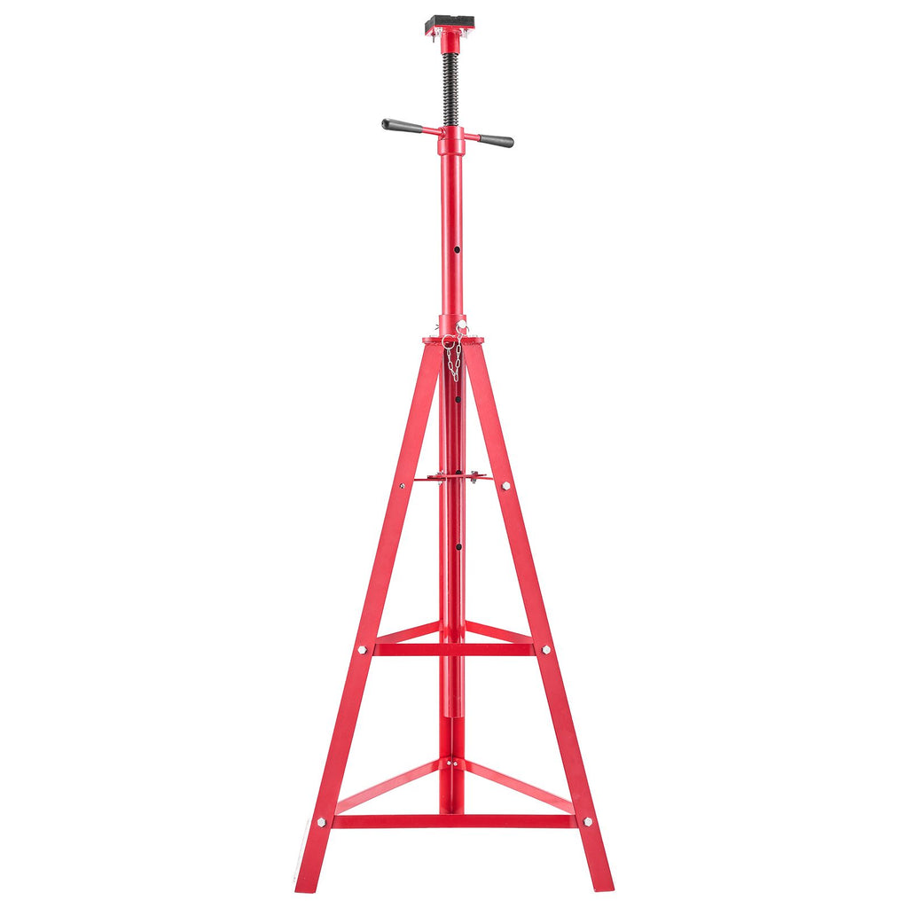 Under Hoist Tripod Stand, 2 Ton (4409 lbs) Capacity High Lift Jack Stand Reach Underhoist Support, Lifting from 47.24" to 84.65", 4-Level Adjustable Height, Heavy Duty Carbon Steel for Car Lift