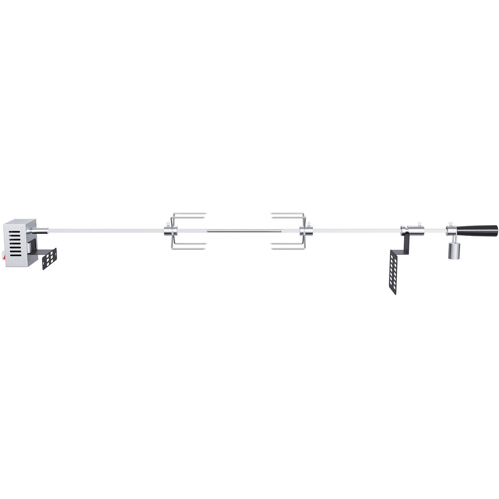 Universal Grill Rotisserie Kit for Grills, Electric BBQ Grill with 110V 9W Motor, Stainless Steel Automatic Grilling Kit, Heavy Duty 32"/39" Hexagon Spit Rod, 26 lbs Capacity Grill Attachment