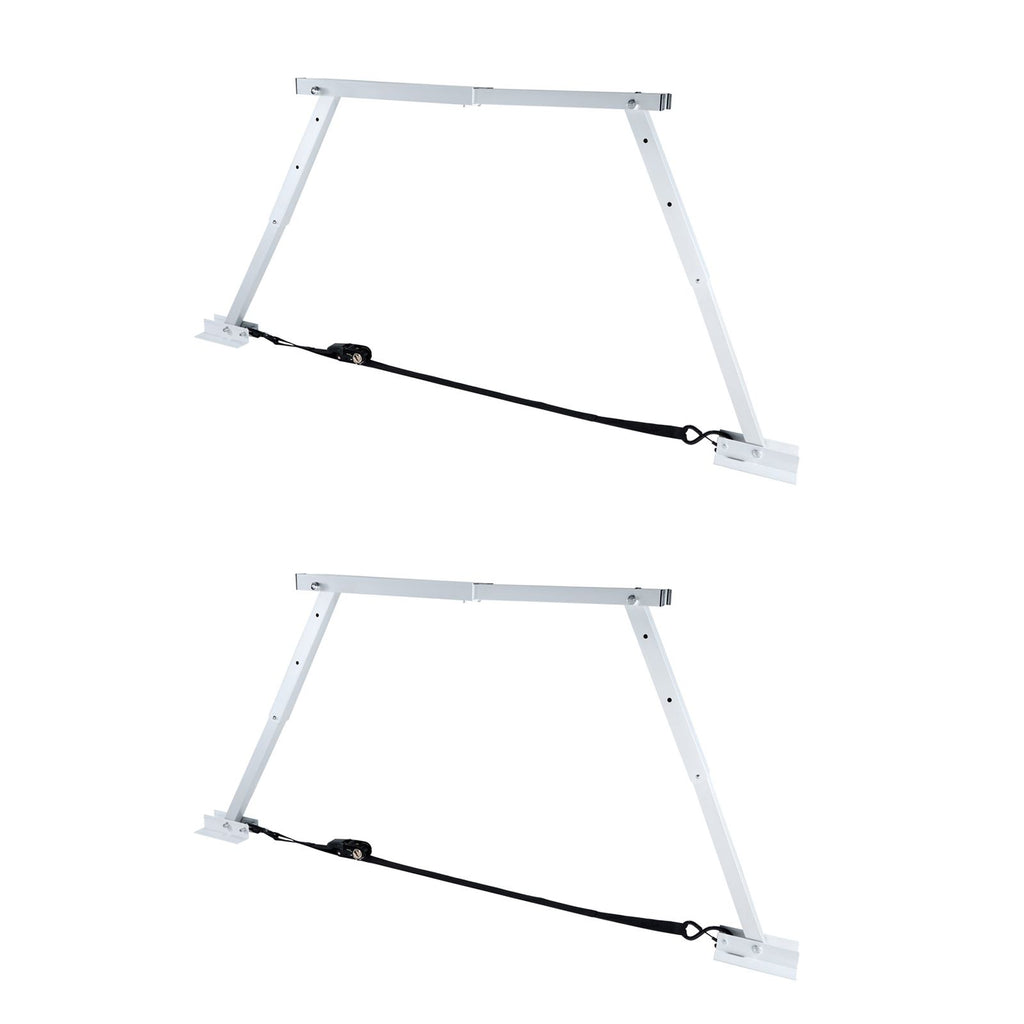Universal RV Stabilizer, RV Bumper Stabilizer for Trailers, Campers, Fifth Wheel, Compact Foldable Design for Easy Storage, Adjustable Height from 12 inch to 28 inch, Reduces RV Wobble, 2PCS