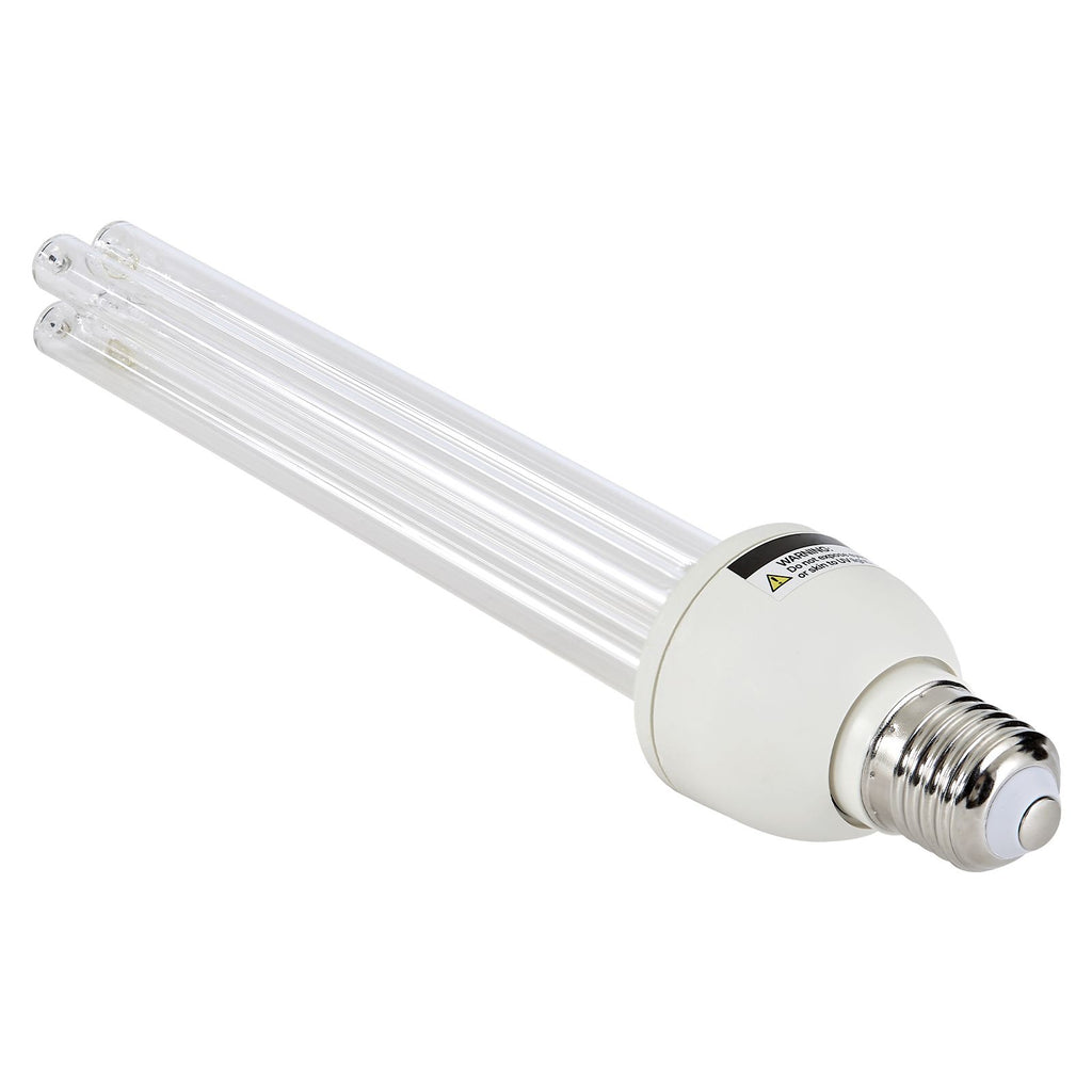 UV Light Bulb, 4 Pack, 25W Replacement Ultraviolet UVC Lamp with Ozone, 253.7 nm + 185 nm Wavelength UVO Light Bulb, E27 Universal, for 400 sqft Living Room, Classroom, Office, Restaurant