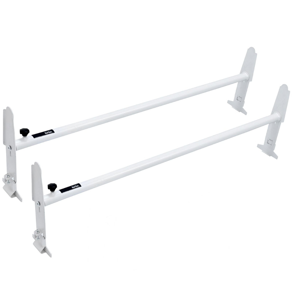 Van Roof Ladder Rack, 2 Bar Alloy Steel Ladder Racks, Adjustable from 47.2"-78.7", 500 lbs Capacity, Roof Rack Compatible with Full-size Vans with Rain Gutter, Chevrolet Express, GMC Savana, etc