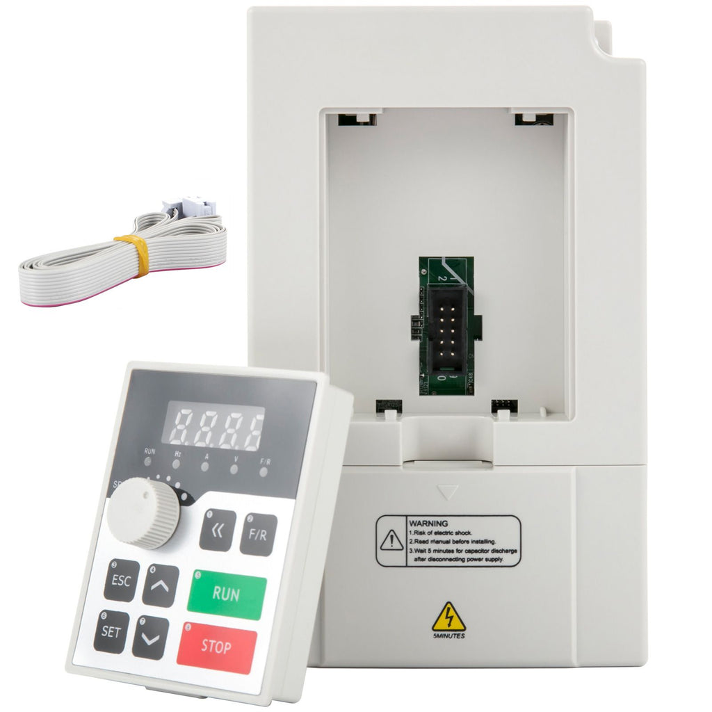 Variable Frequency Drive, AC 220V Input 3KW Variable Frequency CNC Drive Inverter Converter, VFD 4HP 1 or 3 Phase Input, 3 Phase Output, CNC Motor Inverter Converter for Motor Speed Control