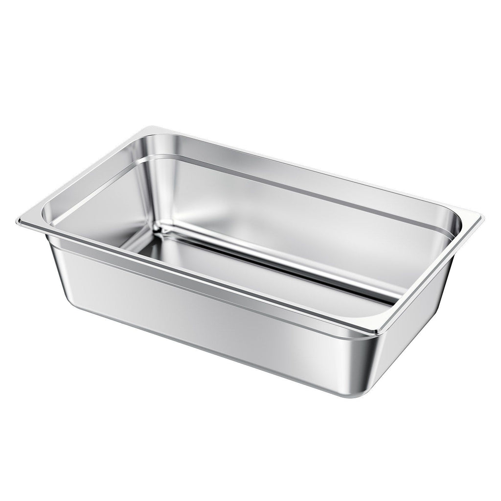 1 Pack Stainless Steam Hotel Pan, Full Size Table Steam Pan, 6 Inch Deep Anti Jam Restaurant Supplies Reusable Rustproof Catering Storage for Home, Party, Restaurant, Hotel, Buffet