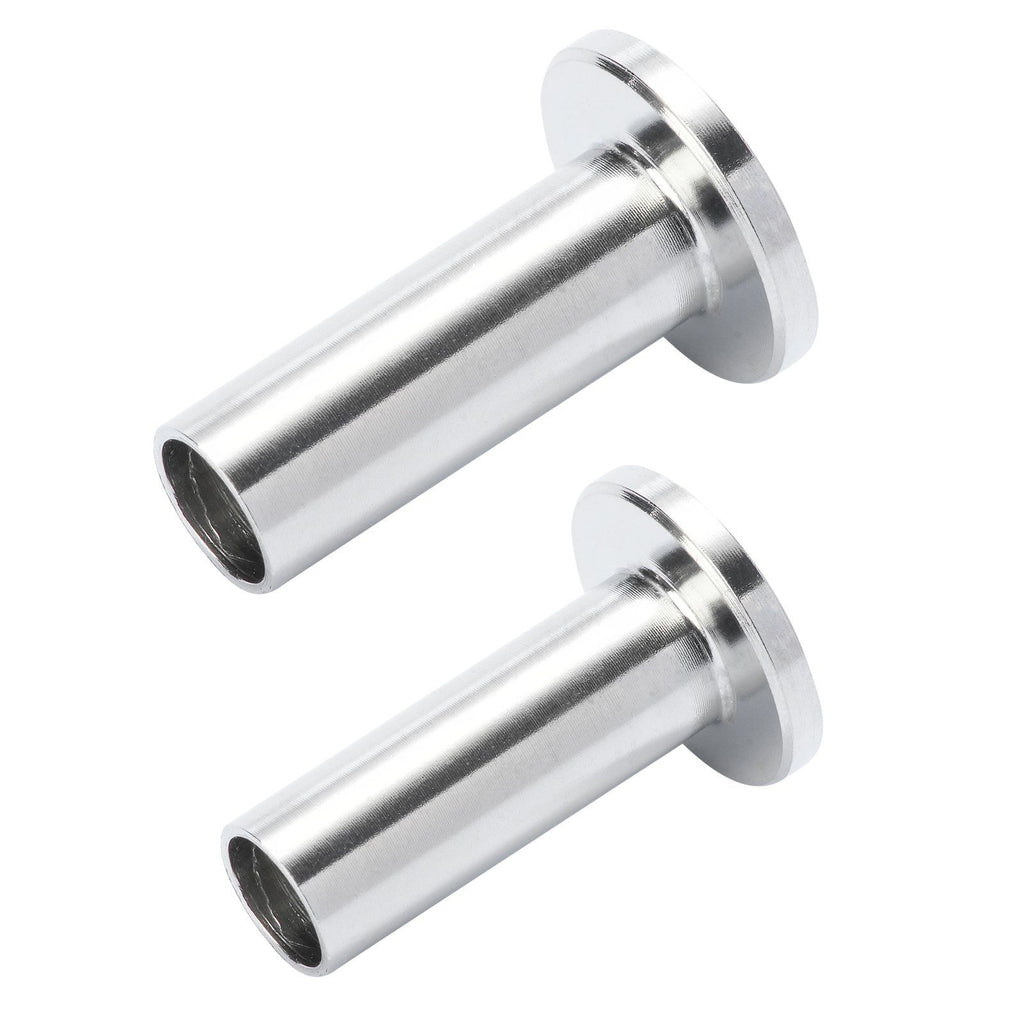 121 Pack T316 Stainless Steel Protector Sleeves for 5/32" 3/16" Wire Rope Cable Railing, DIY Balustrade T316 Marine Grade, Come with A Free Drill Bit, Silver