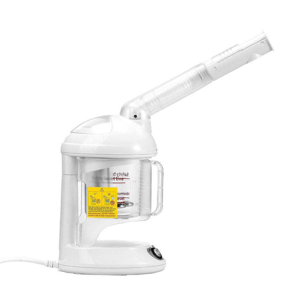 2 in 1 Hair & Facial Steamer, Professional Hair Steamer with Detachable Bonnet Hood, Nano Ionic Face Steamer with 360° Rotatable Sprayer for Deep Conditioning, Perfect for Home Beauty Salon Spa
