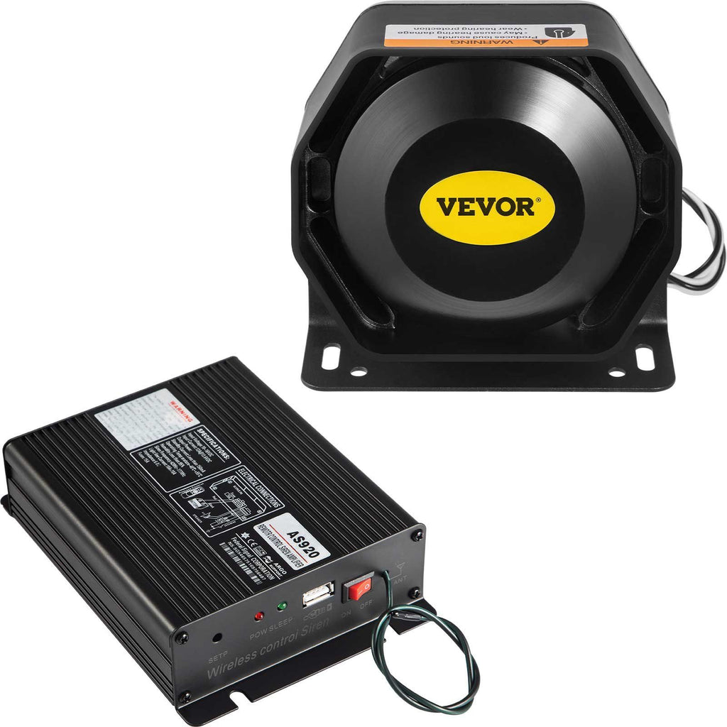 200W 18 Sound Loud Car and Truck Warning Alarm Police Siren Horn 18 Tones Fire Ambulance Emergency Electronic Siren Horn Kit PA MIC System