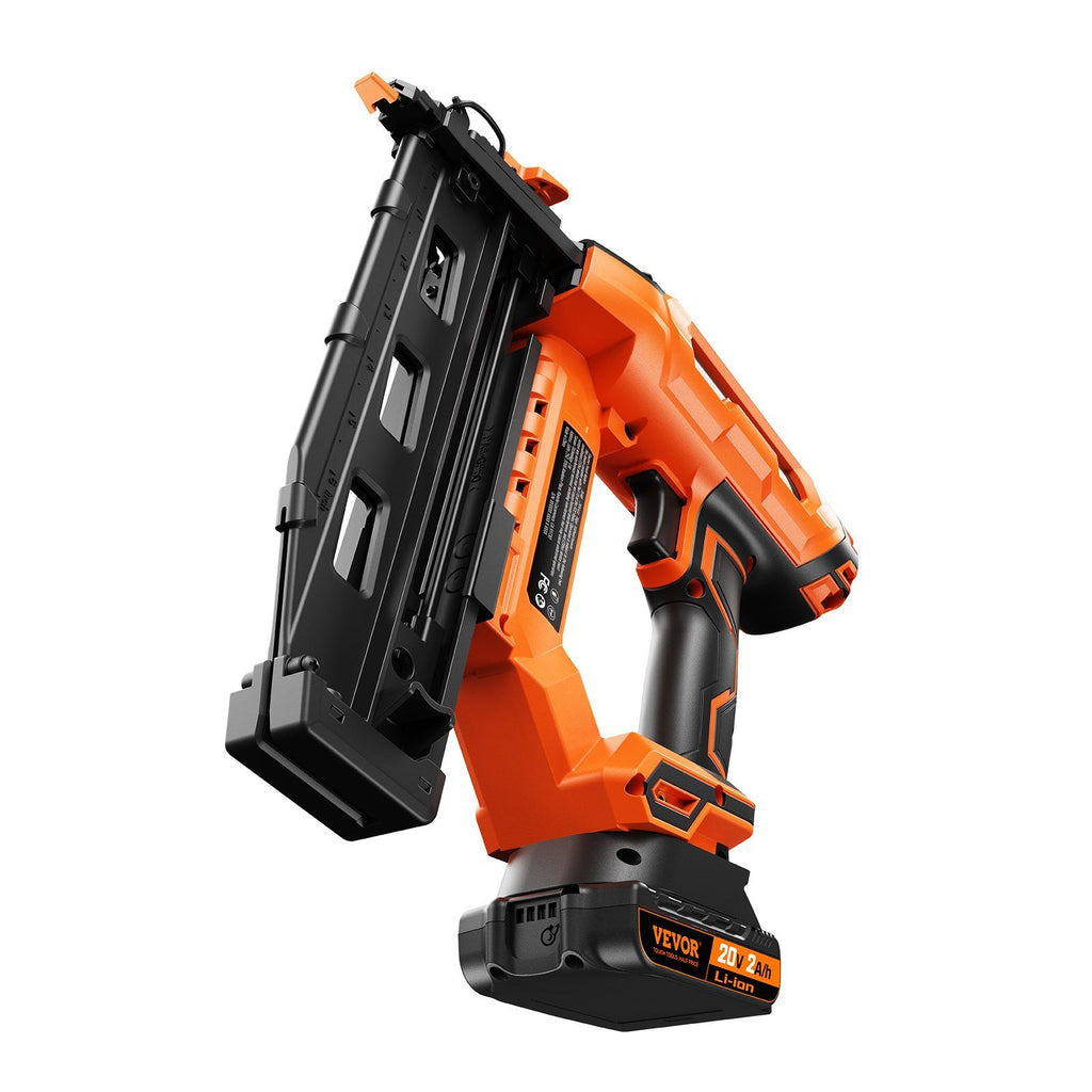 20V Cordless Finish Nailer, Cordless Brad Nailer Kit with 16Ga Nails, Battery and Charger, Tool-free Jam Release Battery Powered Framing Nail Gun, Nail Gun for Upholstery and Home Improvement