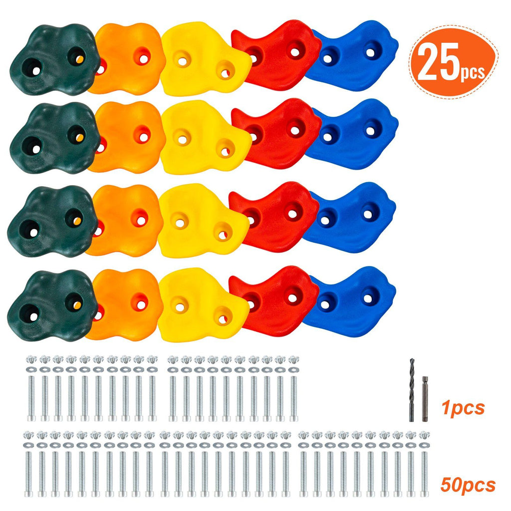 25 Rock Climbing Holds Climbing Rocks Rock Wall Holds Grip Indoor/Outdoor