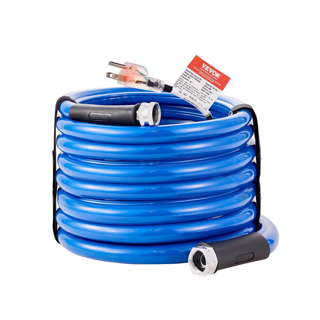 25ft Heated Water Hose for RV, Heated Drinking Water Hose Antifreeze to -45°F, Automatic Self-regulating, 5/8" I.D. with 3/4" GHT Adapter, Lead and BPA Free