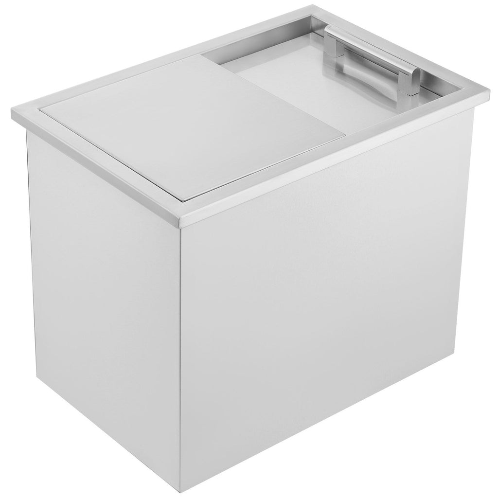 28.5Quart Drop in Ice Chest Ice Cooler Ice Bin Stainless Steel 18"x12"x15"