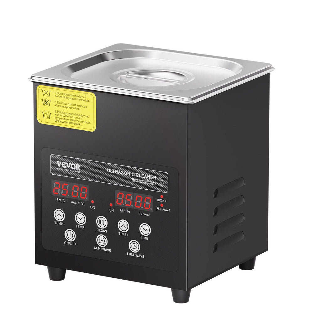 2L Ultrasonic Cleaner, 60W Digital Ultrasonic Cleaning Machine with Upgraded Degassing and Gentle Mode, 40kHz Ultrasound Cleaner Machine with Timer and Heater for Jewelry Glasses Tools Retainer