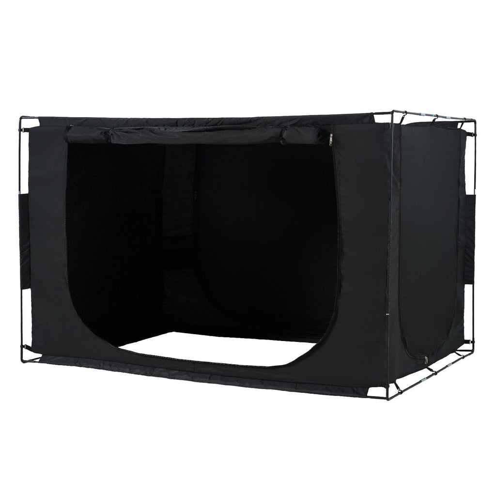 3 Doors Bed Tent Breathable Tent 70% Blackout with 0.43 in Fiber Poles