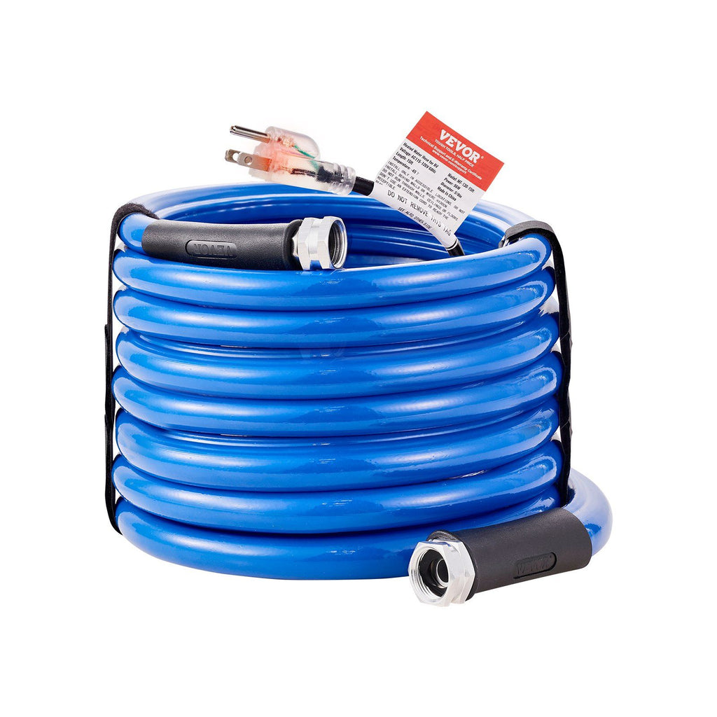 30ft Heated Water Hose for RV, Heated Drinking Water Hose Antifreeze to -45°F, Automatic Self-regulating, 5/8" I.D. with 3/4" GHT Adapter, Lead and BPA Free