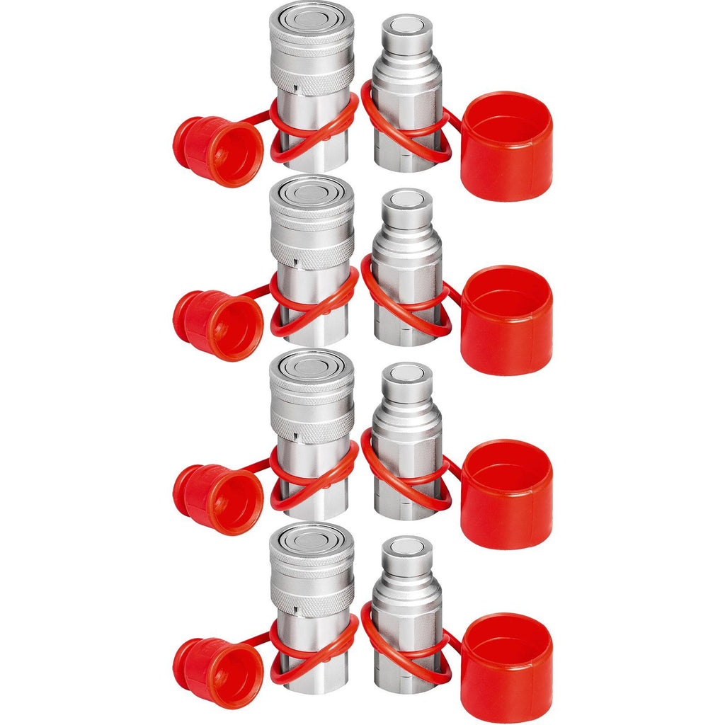 3/4NPT Hydraulic Quick Connect 3/4body Hydraulic Coupler 20.7MPa Hydraulic Coupling Quick Connect 106L/min Hydraulic Quick Coupler (ISO 16028)