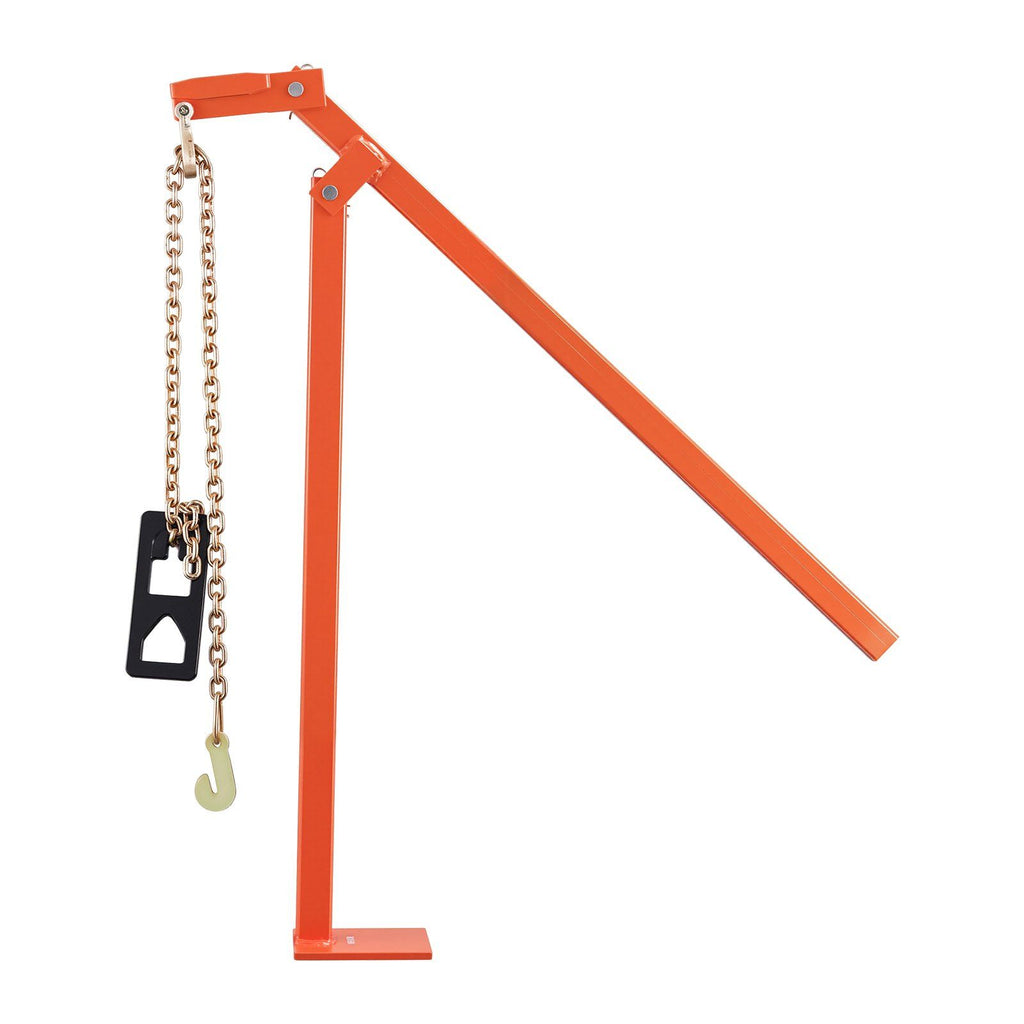 36 in T Post Puller, Heavy Duty Fence Post Pullers with Puller Plate & 47 in Lifting Chain, Labor-Saving T-Post Remover Tool for Round Fence Posts, Sign Posts & Tree Stumps