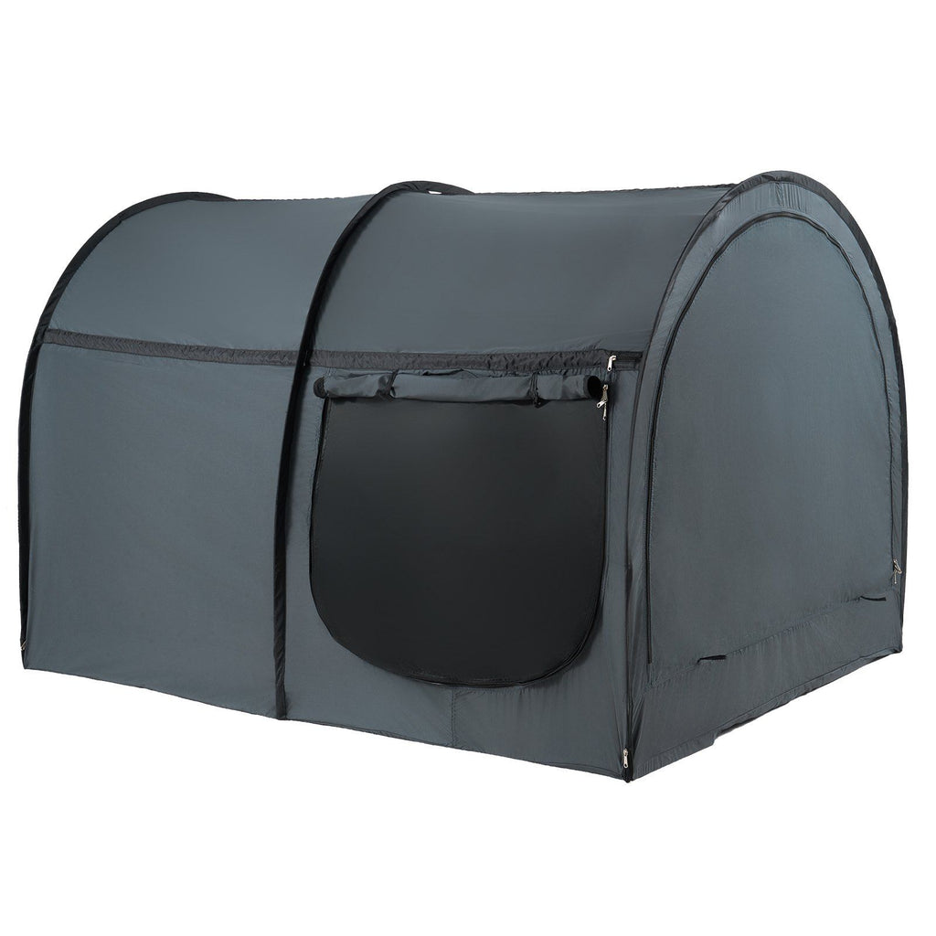 4 Doors Bed Tent Breathable Tent Light Blackout with 0.28 in Fiber Poles