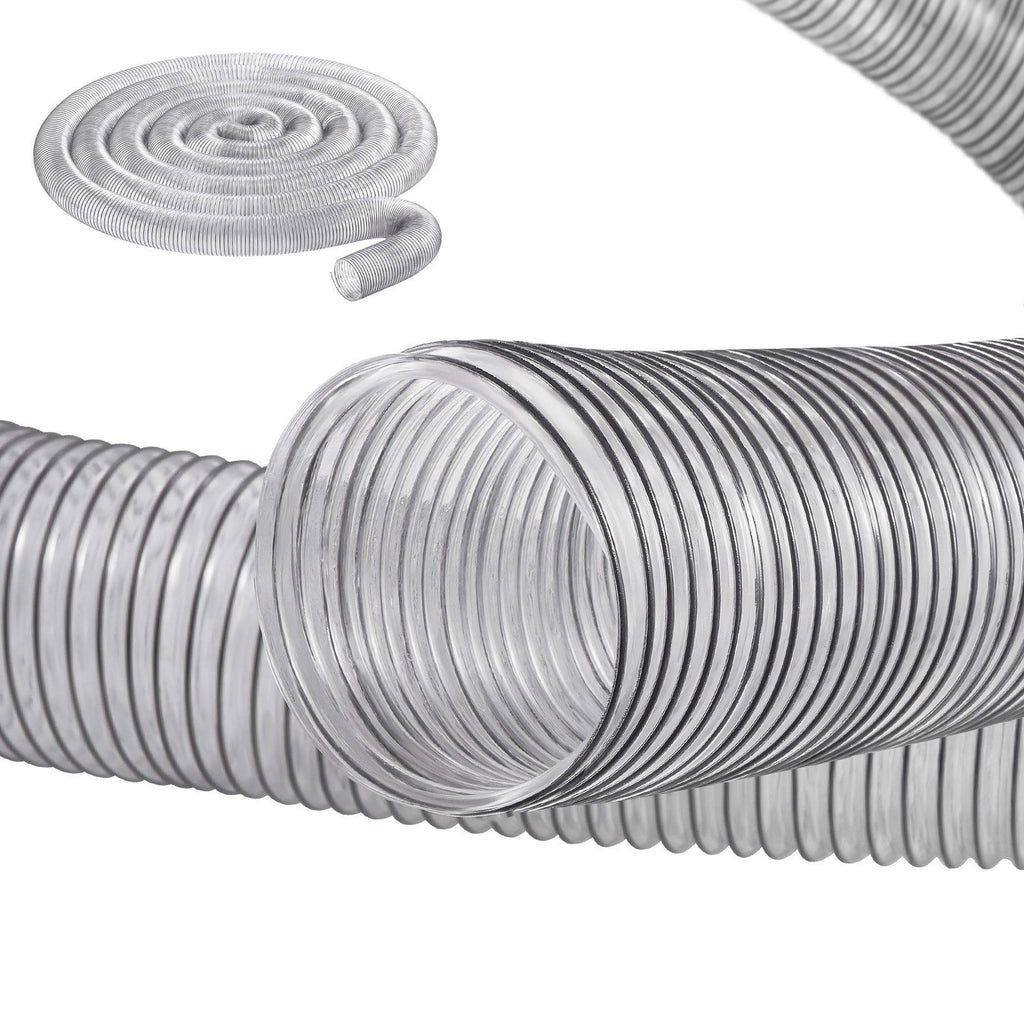 4'' x 50' Dust Collection Hose Thickened PVC Flexible Clear Hose
