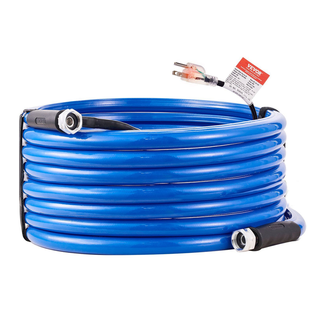 50ft Heated Water Hose for RV, Heated Drinking Water Hose Antifreeze to -45°F, Automatic Self-regulating, 5/8" I.D. with 3/4" GHT Adapter, Lead and BPA Free