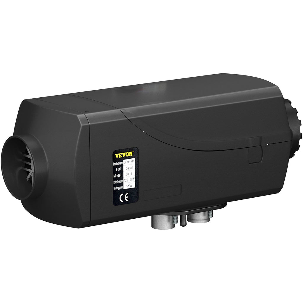 5KW Diesel Air Heater 12V Diesel Parking Heater Double Mufflers Diesel Heater 5000W with Knob Switch for RV Bus Car Motorhome Boats