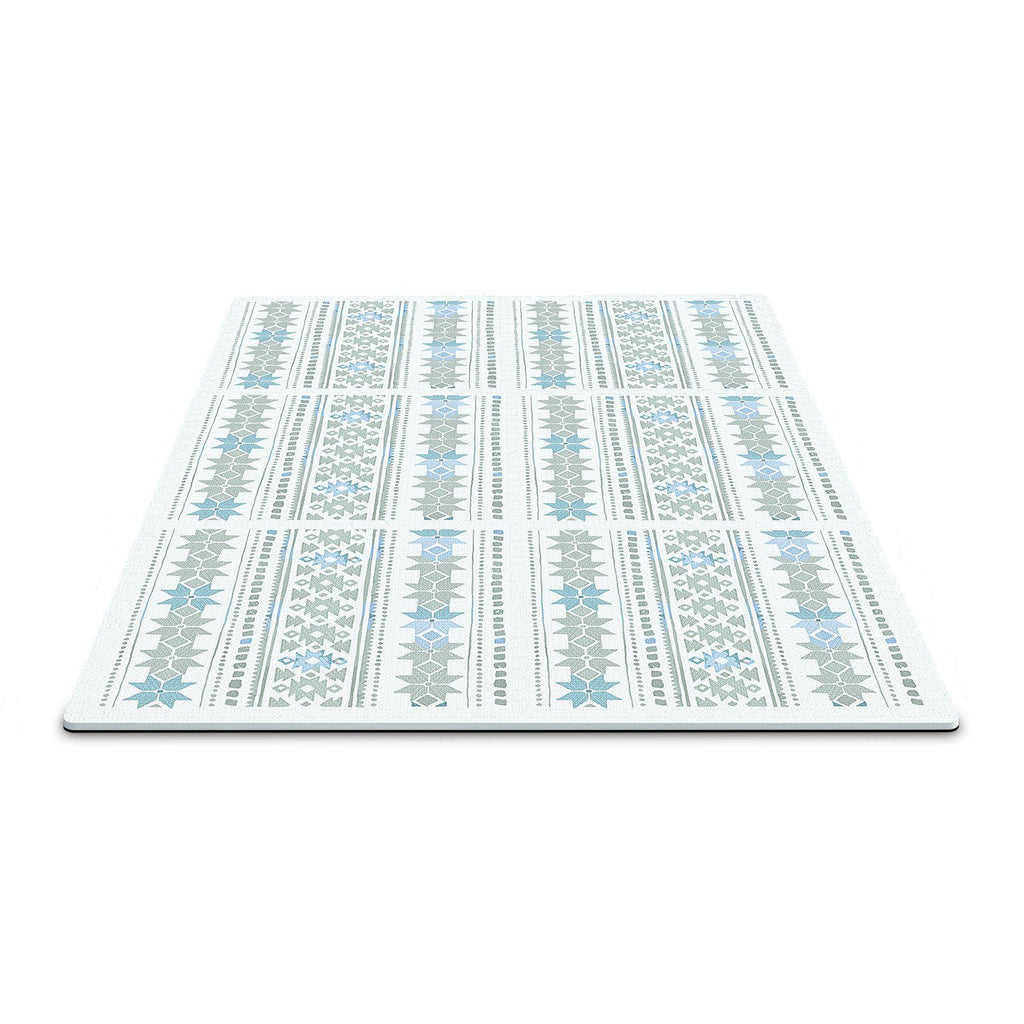 6 Tiles Kids Play Mat, 0.5 Inch Toddler Play Mat with EVA Foam, 24" x 24" Puzzle Play Mat with 24 sq.ft Coverage, Interlocking Toddler Mats for Play Room, Nursery, Living Room, Light Gray