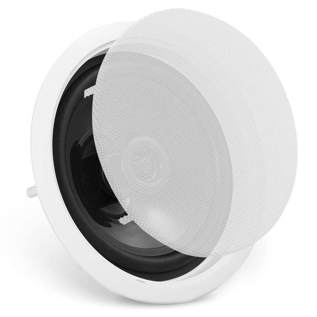 6.5'' Bluetooth in Ceiling Speakers, 150W, Flush Mount Ceiling & in-Wall Speaker System with 8ΩImpedance 89dB Sensitivity, for Home Kitchen Living Room Bedroom or Covered Outdoor Porches, Single