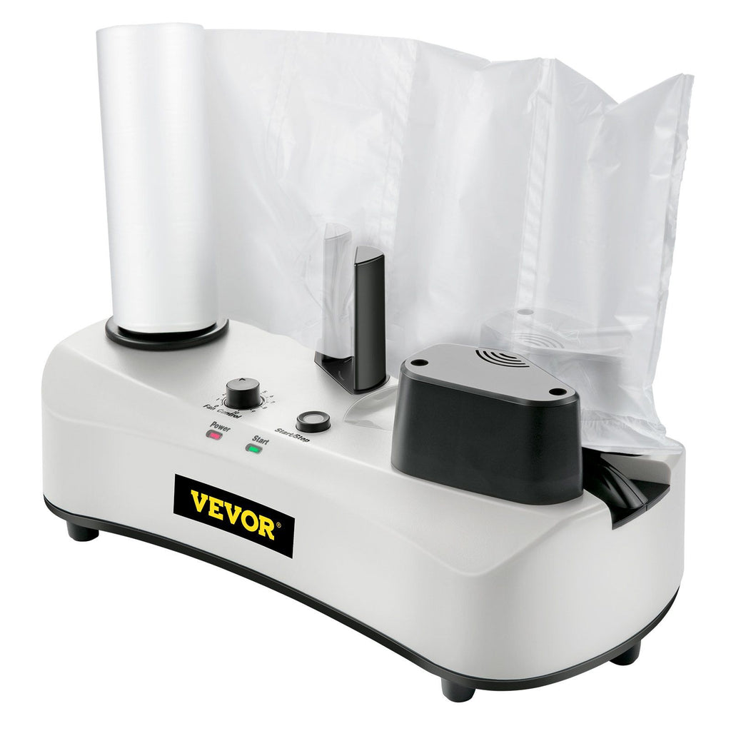 Air Cushion Machine, Sealing Speed 7.2-7.8 ft/min Air Pillow Machine, 110V Air Pillow Packaging Machine, Portable Air Cushion Wrap Machine for Inflatable Packaging+164 ft/50 m Test Film Roll