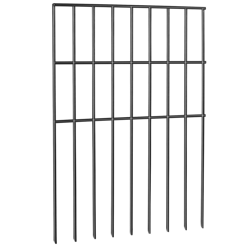 Animal Barrier Fence 19 Pack, No Dig Fence 17in(H) x11ft(L), Underground Decorative Garden Fencing with 1.5 Inch Spike Spacing, Metal Dog Fence for The Yard and Outdoor Patio