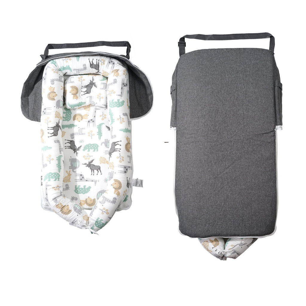Baby Lounger Baby Nest Sleeper for Newborn 100% Cotton with Headrest