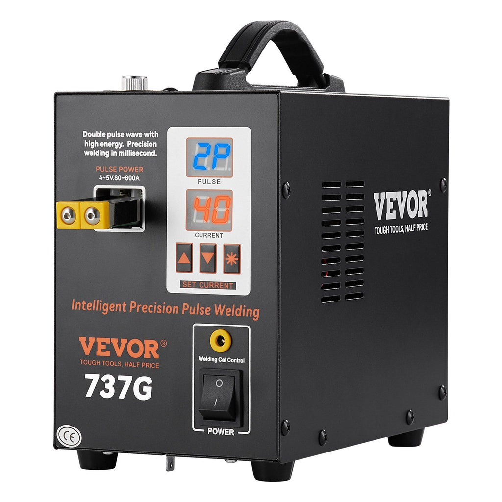 Battery Spot Welder, 737G Pulse Spot Welder, Portable High-Power Battery Welding Machine Soldering Station with 2 Welding Modes and LED Lighting for 0.12mm Pure Nickel, 18650 14500 Battery Pack