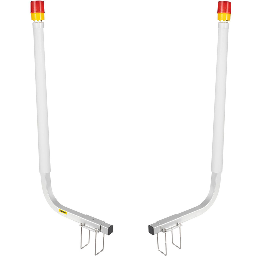 Boat Trailer Guide-on, 40", 2PCS Steel Trailer Post Guide on, with LED-Lighted PVC Tube Covers, Mounting Hardware Included, for Ski Boat, Fishing Boat or Sailboat Trailer