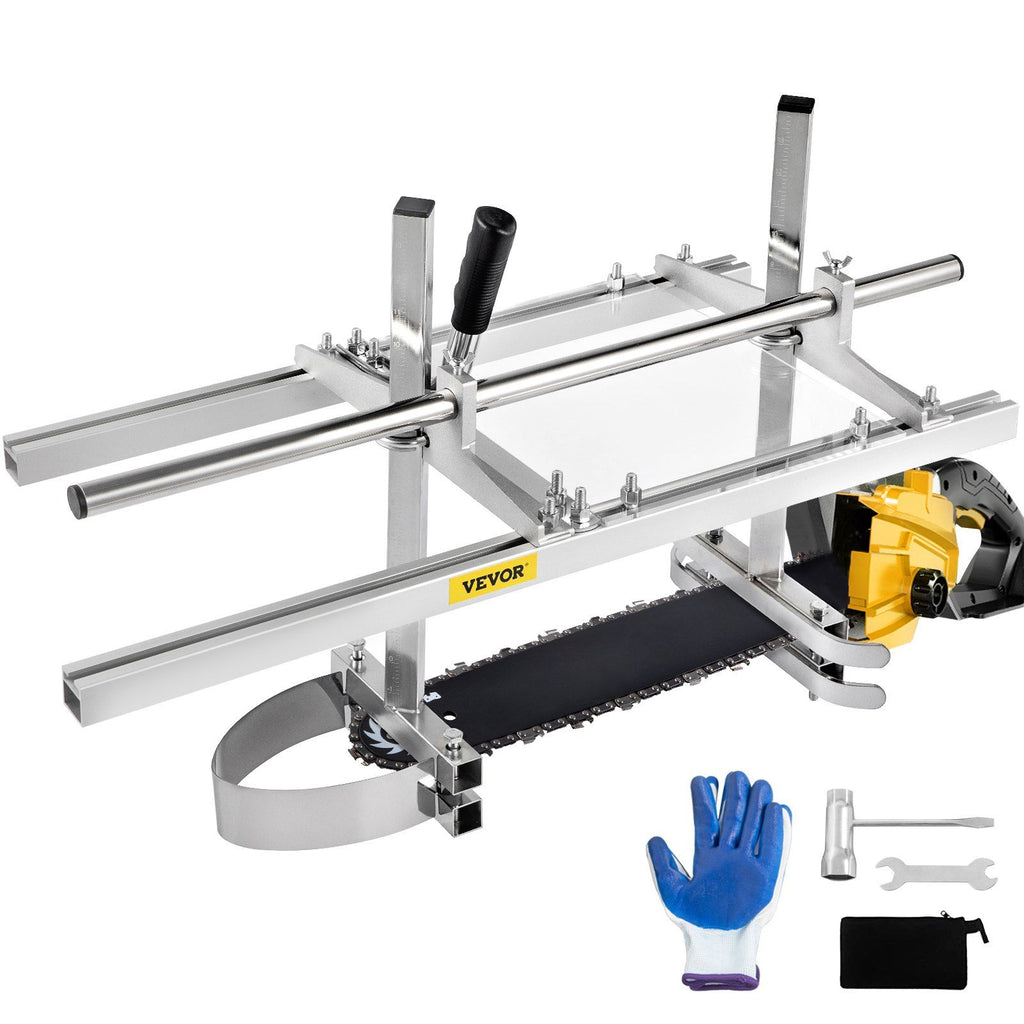 Chainsaw Mill Planking Milling 14" to 36" Guide Bar Wood Lumber Cutting Portable Sawmill Aluminum Steel Chainsaw Mill for Builders